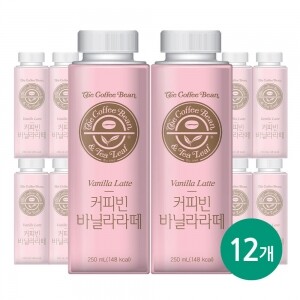 서울에프엔비 커피빈 바닐라라떼 250ml x 12입