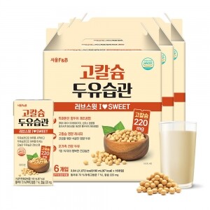 서울에프엔비 고칼슘 두유습관 러브스윗 190mL X 16입 X 3박스